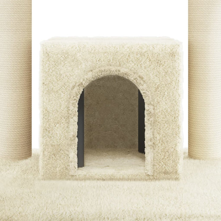 Ansamblu Pisici Cu Stâlpi Din Funie De Sisal, , 110 Cm