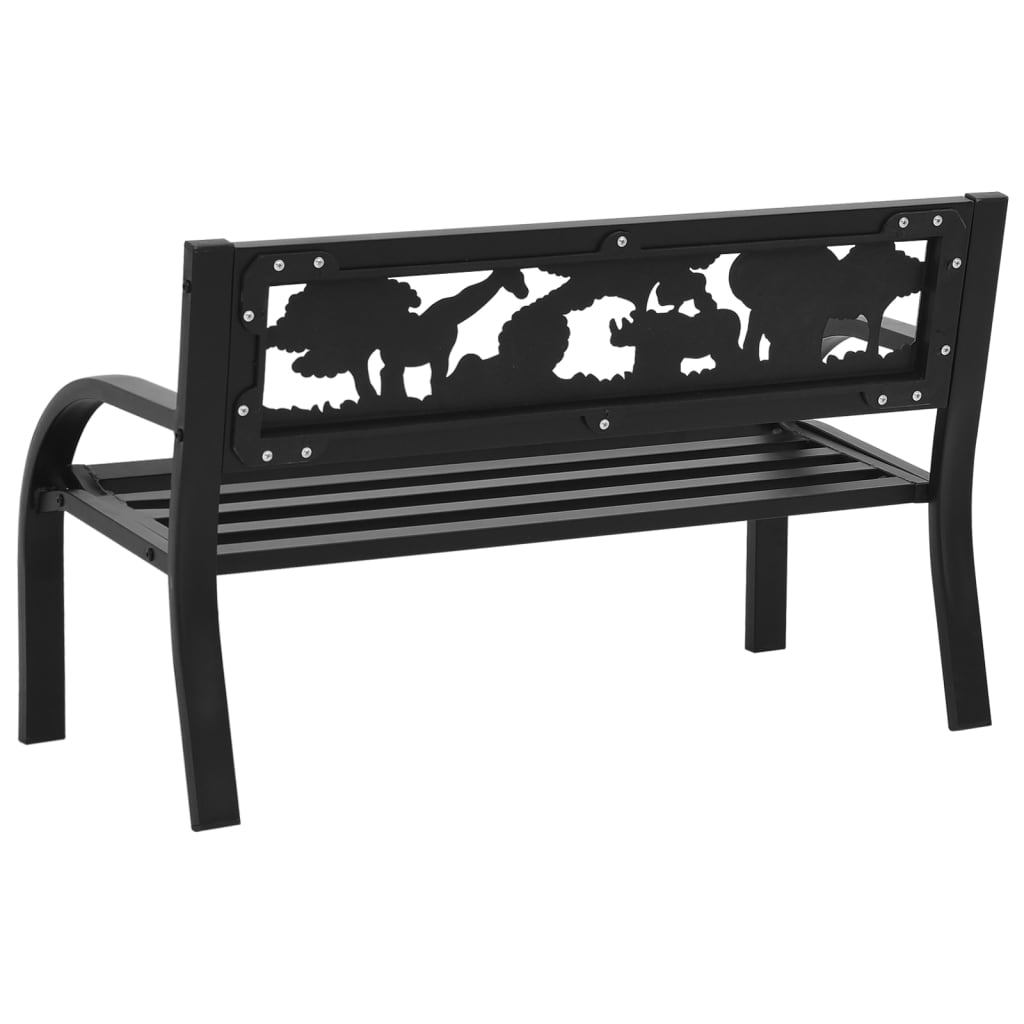 Bancă De Grădină Pentru Copii, 86 Cm, Oţel