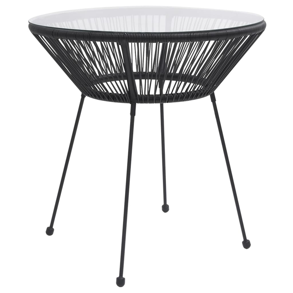 Set De Mobilier Pentru Grădină, 5 Piese, Negru