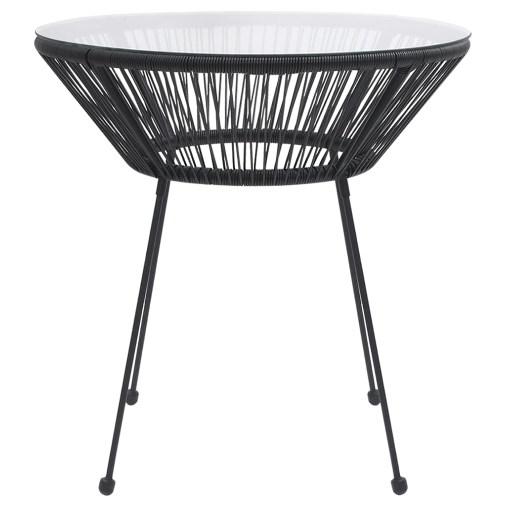 Set De Mobilier Pentru Grădină, 5 Piese, Negru
