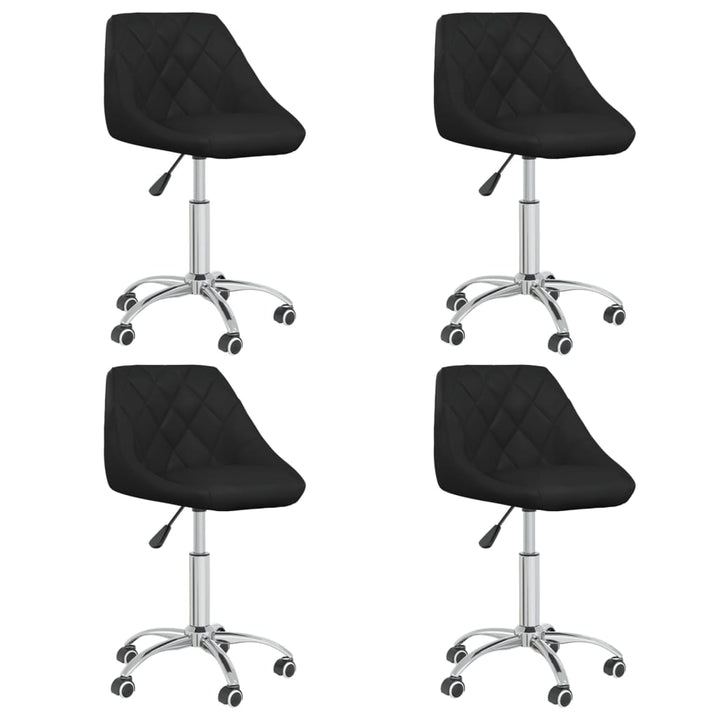 Scaune De Bucătărie Pivotante, 4 Buc., , Piele Ecologică