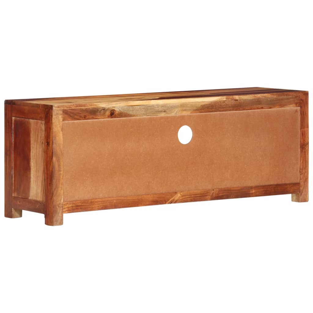 Comodă Tv, 110X30X40 Cm, Lemn Masiv De Acacia