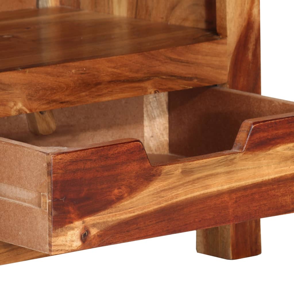 Comodă Tv, 110X30X40 Cm, Lemn Masiv De Acacia