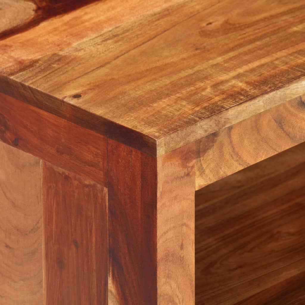 Comodă Tv, 110X30X40 Cm, Lemn Masiv De Acacia