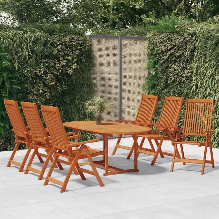 Set Mobilier De Grădină, 7 Piese, Lemn Masiv De Eucalipt