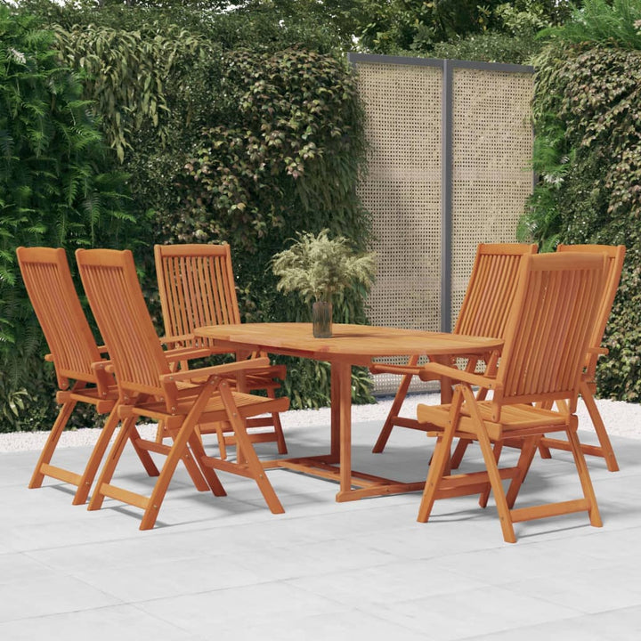 Set Mobilier De Grădină, 7 Piese, Lemn Masiv De Eucalipt