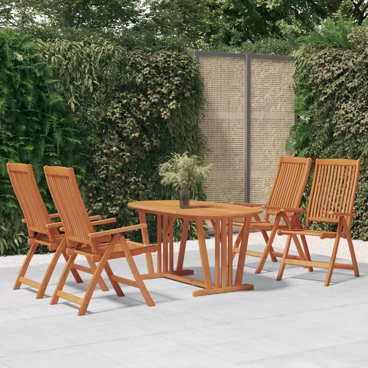 Set Mobilier De Grădină, 7 Piese, Lemn Masiv De Eucalipt
