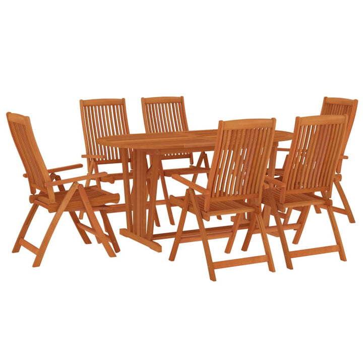 Set Mobilier De Grădină, 7 Piese, Lemn Masiv De Eucalipt