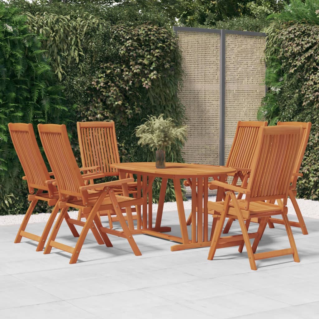 Set Mobilier De Grădină, 7 Piese, Lemn Masiv De Eucalipt
