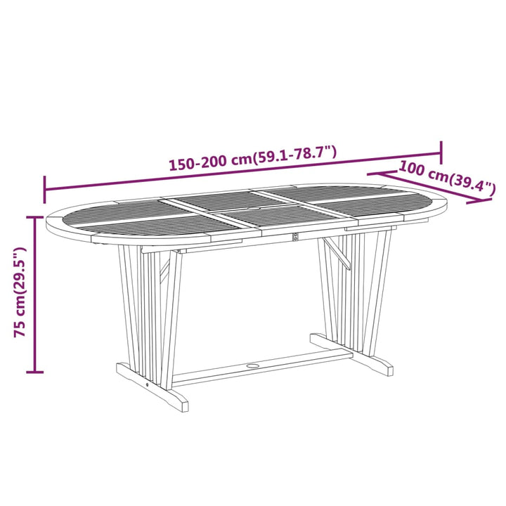 Set Mobilier De Grădină, 5 Piese, Lemn Masiv De Eucalipt
