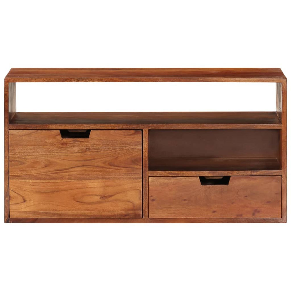 Comodă Tv, 80X30X, Lemn Masiv De Acacia
