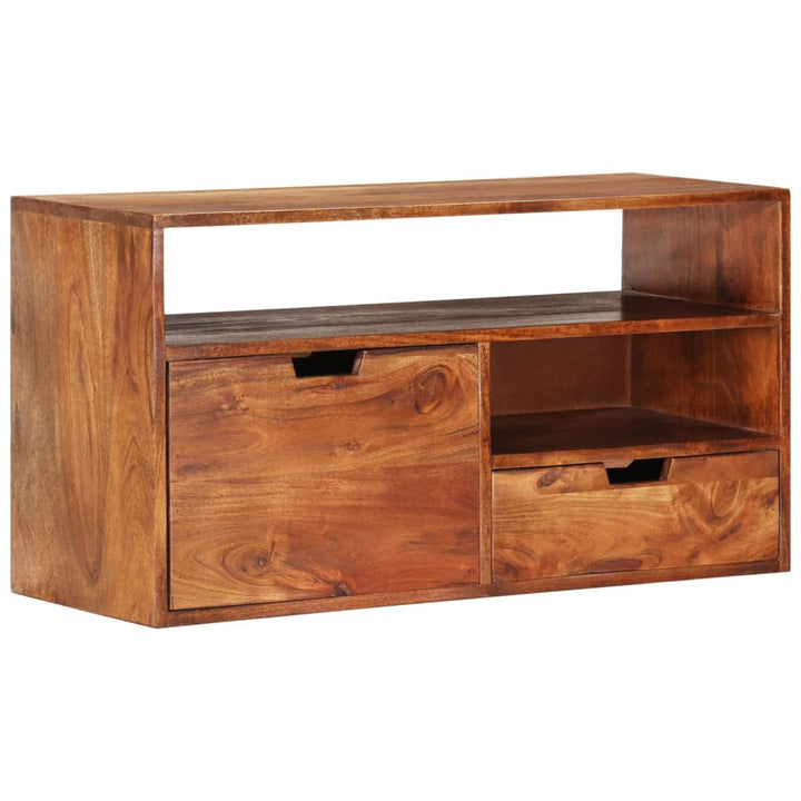 Comodă Tv, 80X30X, Lemn Masiv De Acacia