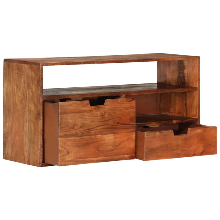 Comodă Tv, 80X30X, Lemn Masiv De Acacia