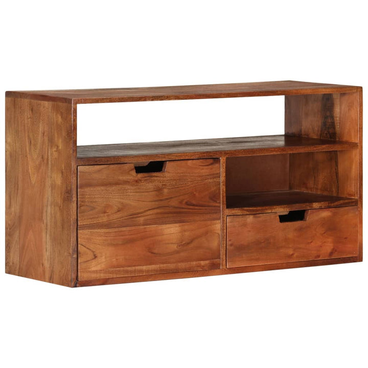 Comodă Tv, 80X30X, Lemn Masiv De Acacia
