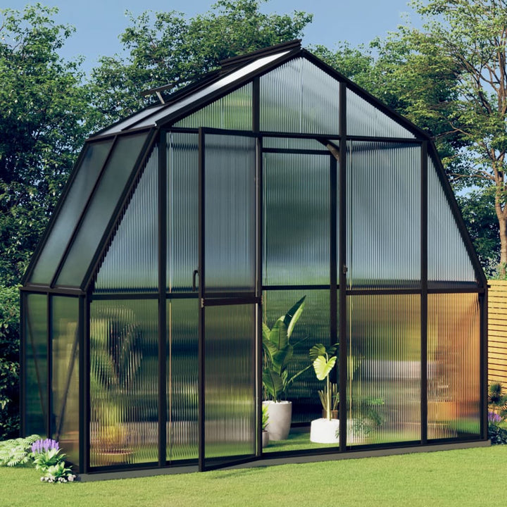 Seră Cu Cadru De Bază, Antracit, 9,53 M², Aluminiu