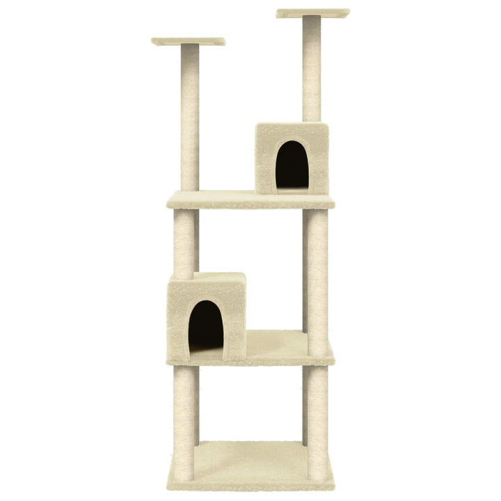 Ansamblu Pisici Cu Stâlpi Din Funie De Sisal, , 141 Cm