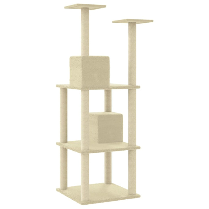 Ansamblu Pisici Cu Stâlpi Din Funie De Sisal, , 141 Cm