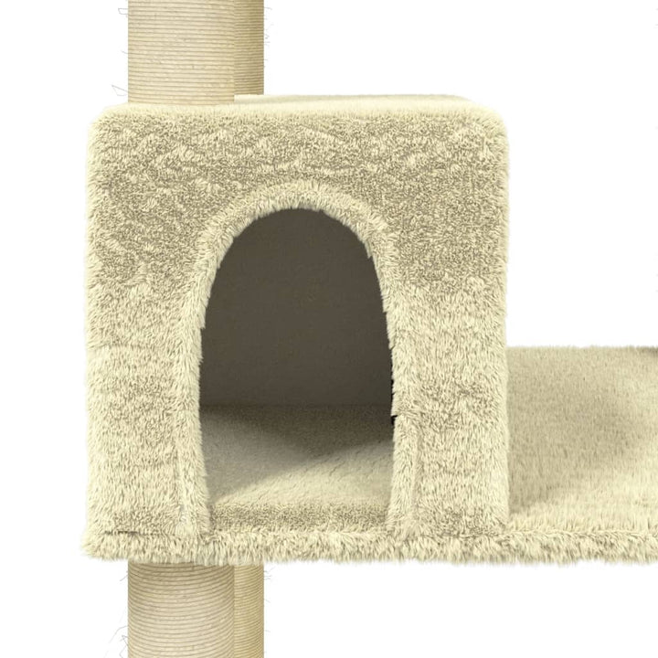 Ansamblu Pisici Cu Stâlpi Din Funie De Sisal, , 141 Cm