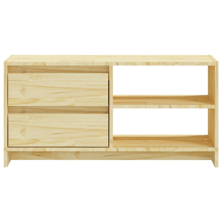 Comodă Tv, 80X31X39 Cm, Lemn Masiv De Pin