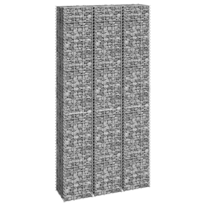 Straturi Înălțate Gabion, 3 Buc., 30X30X50 Cm, Fier