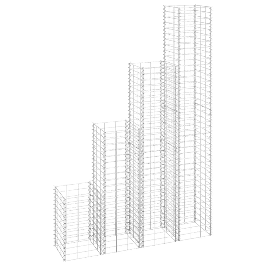 Straturi Înălțate Gabion, 3 Buc., 30X30X50 Cm, Fier