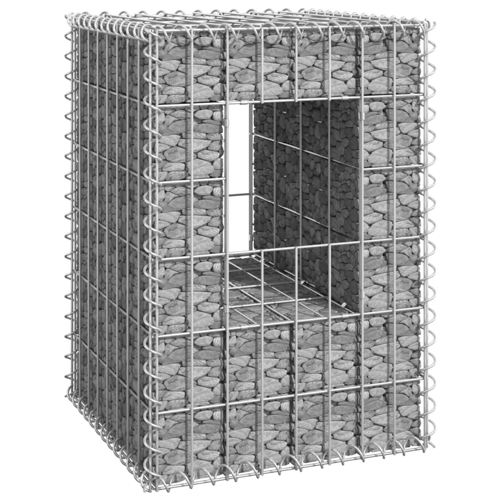 Stâlpi Coș Gabion, 2 Buc., , Fier