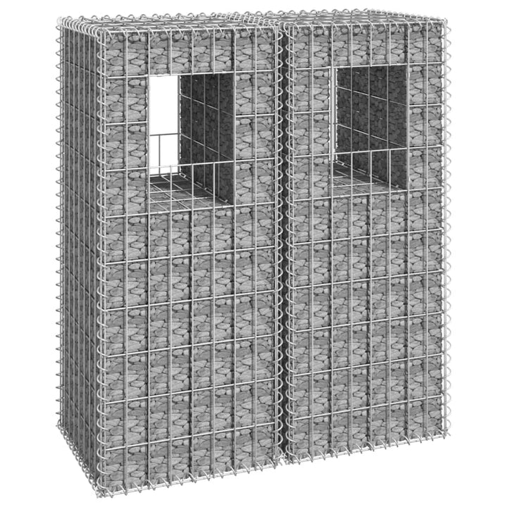 Stâlpi Coș Gabion, 2 Buc., , Fier