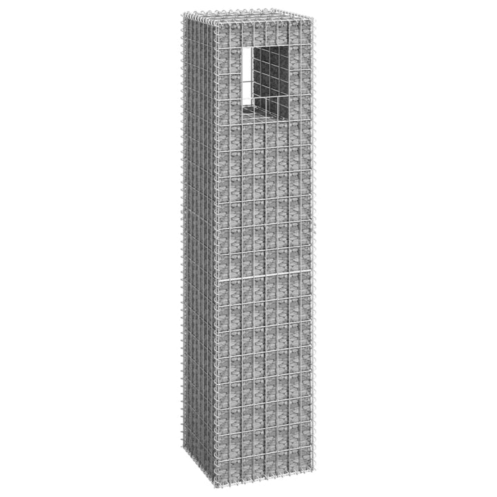 Stâlpi Coș Gabion, 2 Buc., , Fier