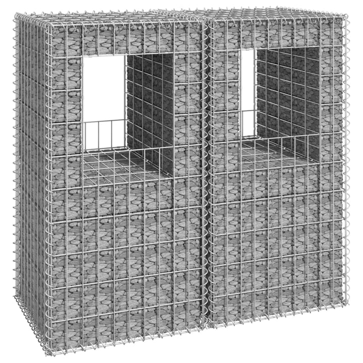 Stâlpi Coș Gabion, 2 Buc., , Fier