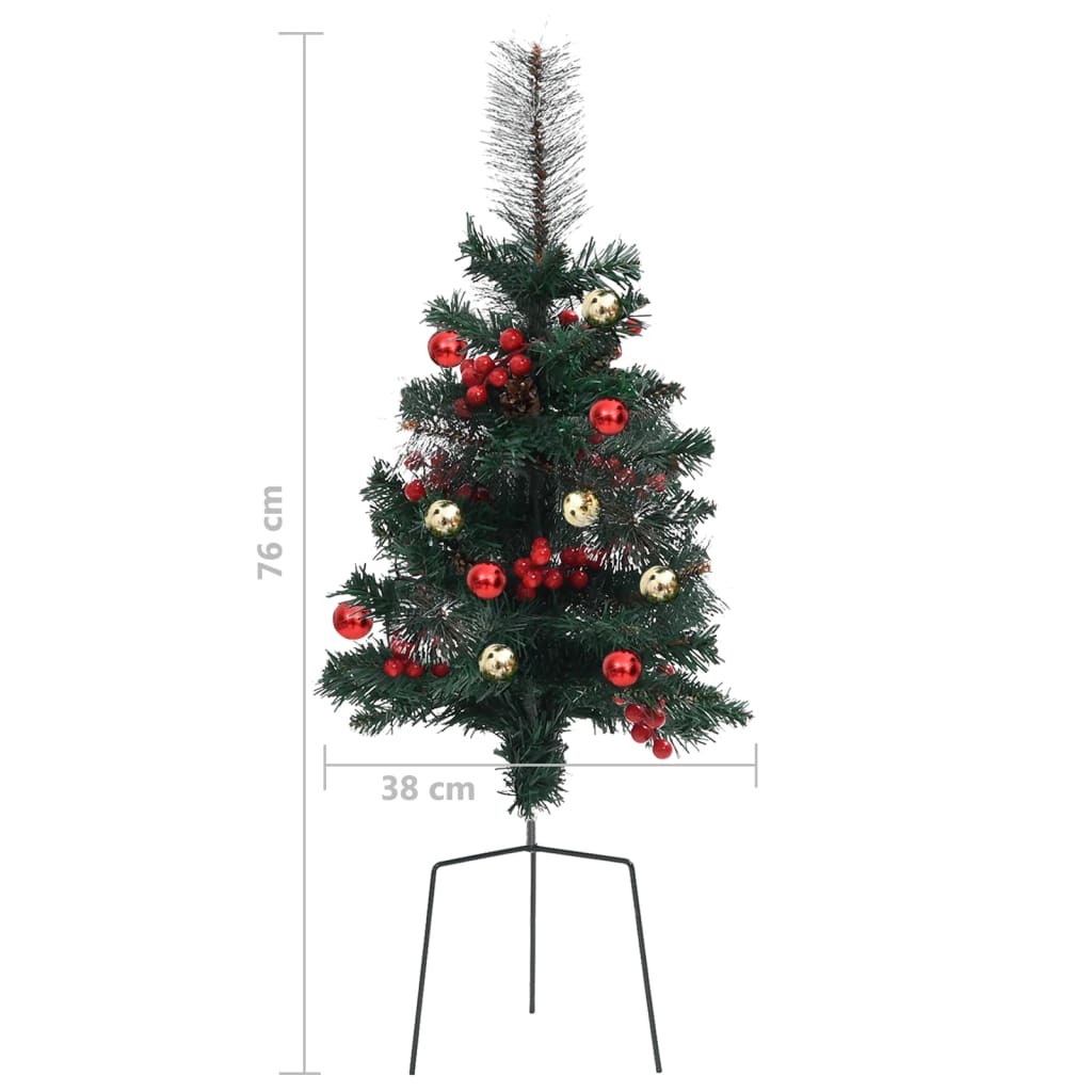 Brazi Artificiali De Crăciun Pentru Alee 2 Buc. 76 Cm Pvc