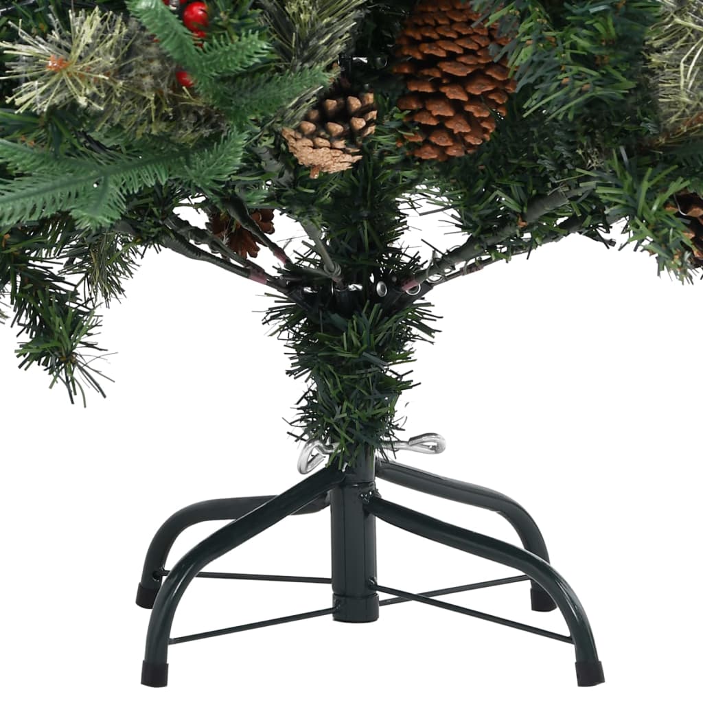Brad De Crăciun Cu Conuri De Pin, Verde, 150 Cm, Pvc&Pe