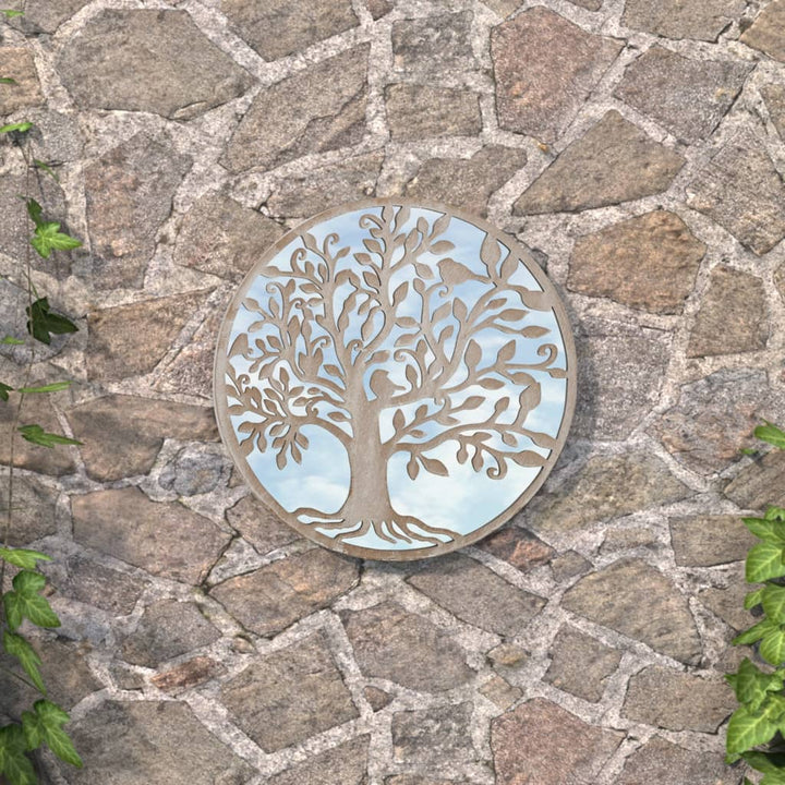 Oglindă De Grădină Rotundă, , 60X2,5 Cm, Fier, Uz Exterior