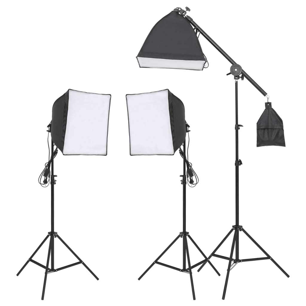 Set De Iluminat Pentru Studio Cu Trepied Și Softbox