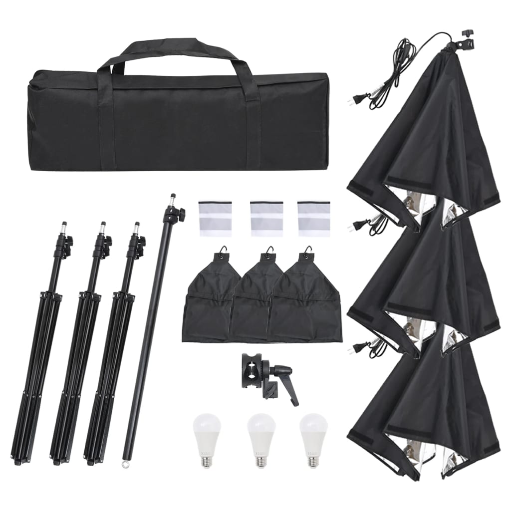 Set De Iluminat Pentru Studio Cu Trepied Și Softbox