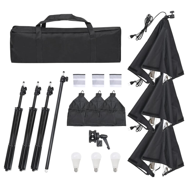 Set De Iluminat Pentru Studio Cu Trepied Și Softbox
