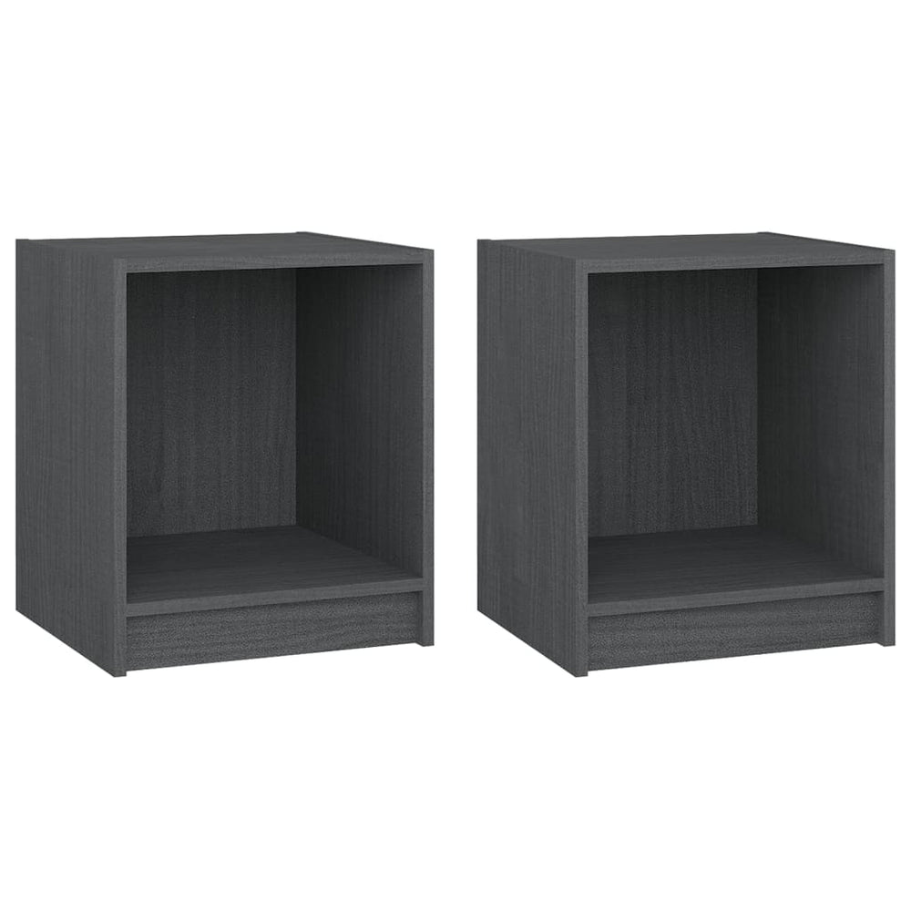 Noptiere, 2 Buc., , 35,5X33,5X41,5 Cm, Lemn Masiv De Pin