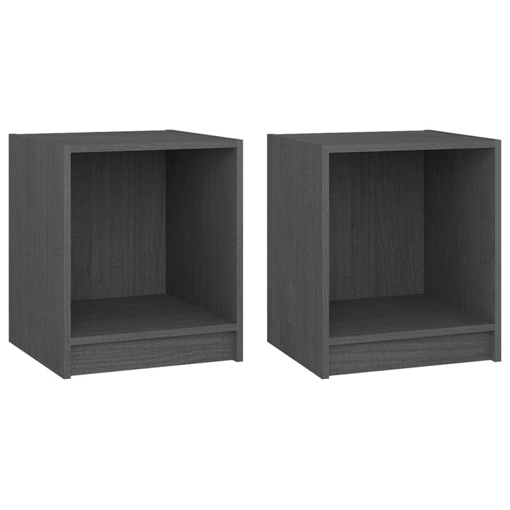 Noptiere, 2 Buc., , 35,5X33,5X41,5 Cm, Lemn Masiv De Pin
