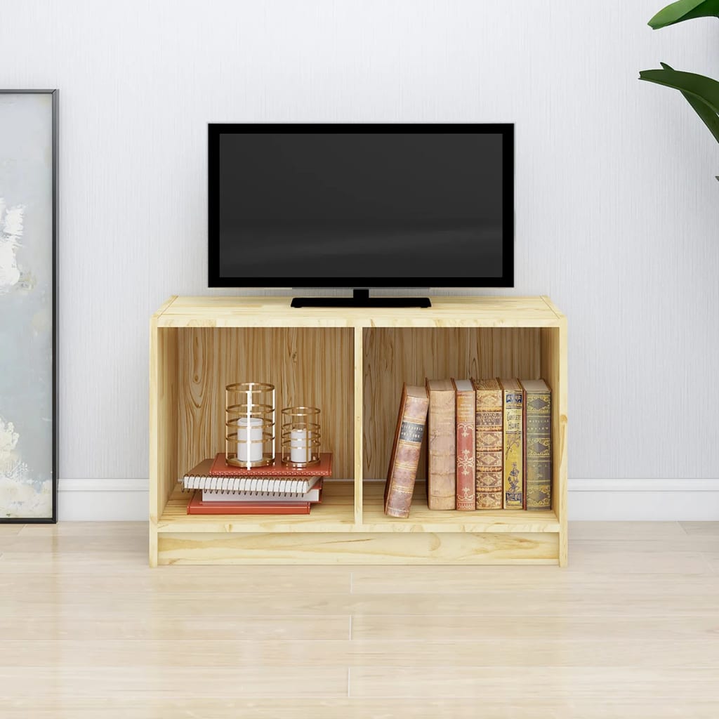 Comodă Tv, , 70X33X42 Cm, Lemn Masiv De Pin