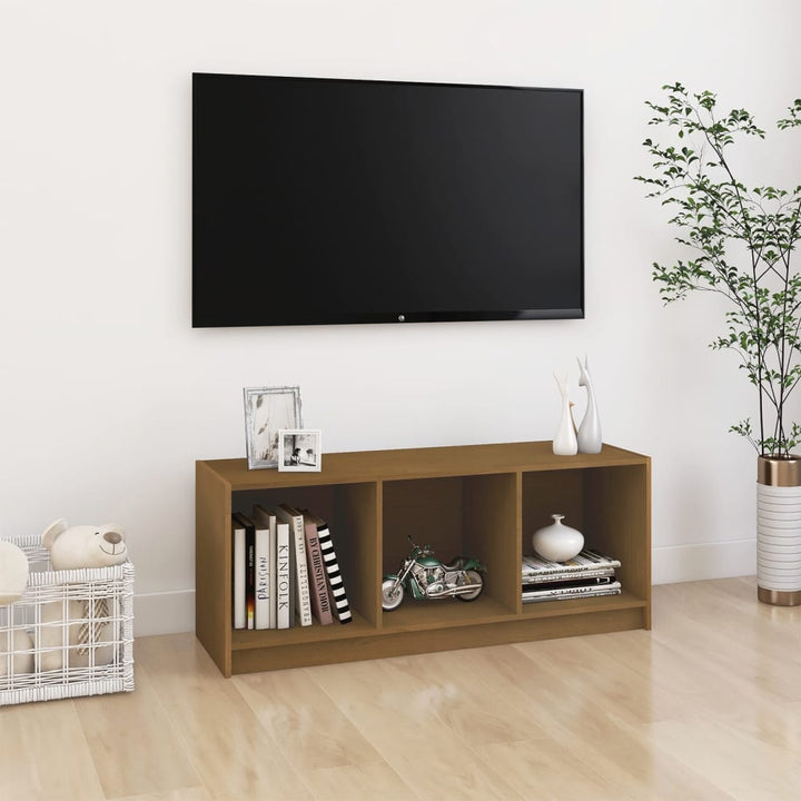 Comodă Tv, , 104X33X41 Cm, Lemn Masiv De Pin