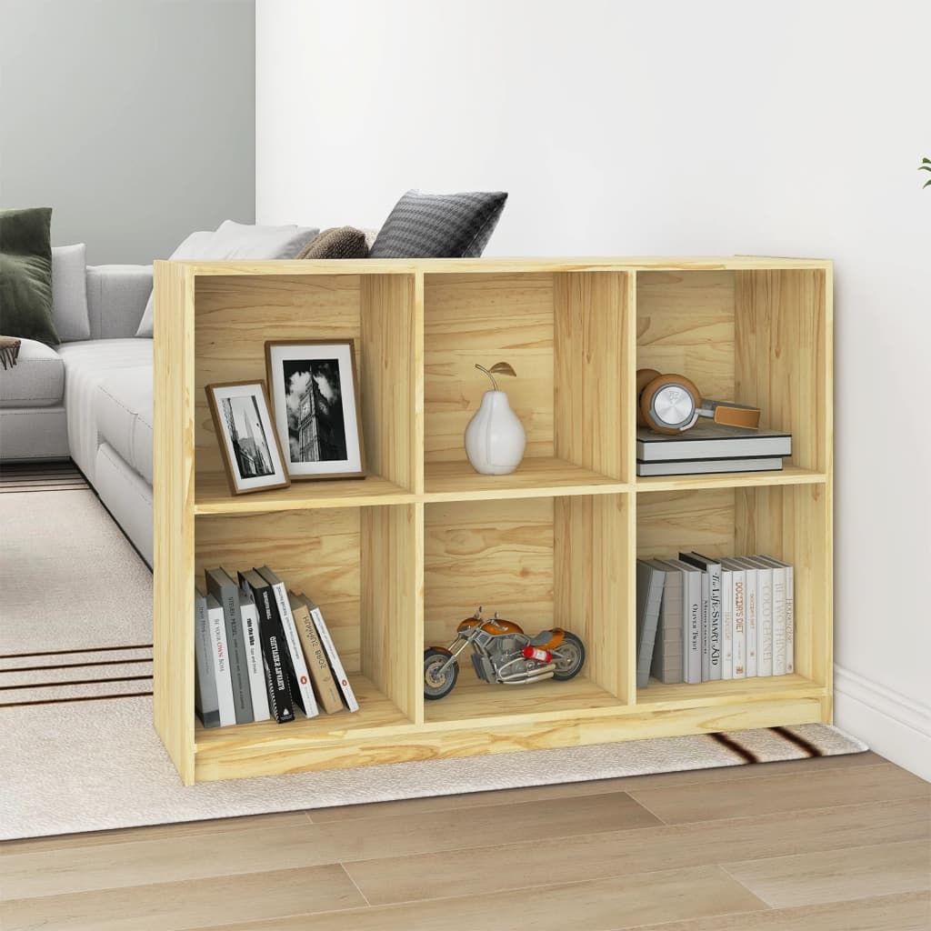 Bibliotecă, 104X33X76 Cm, Lemn Masiv De Pin