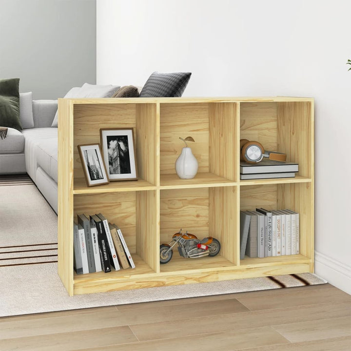 Bibliotecă, 104X33X76 Cm, Lemn Masiv De Pin