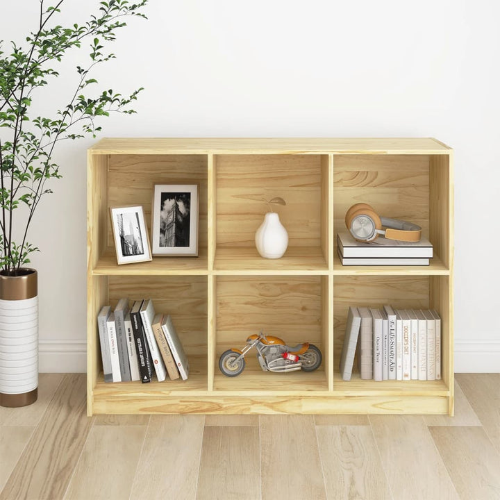 Bibliotecă, 104X33X76 Cm, Lemn Masiv De Pin