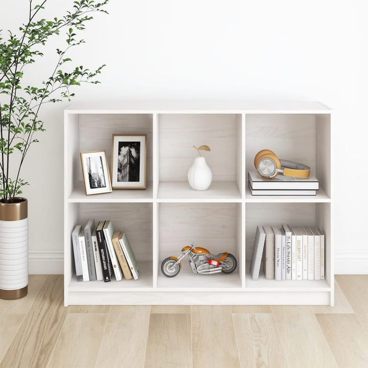 Bibliotecă, 104X33X76 Cm, Lemn Masiv De Pin