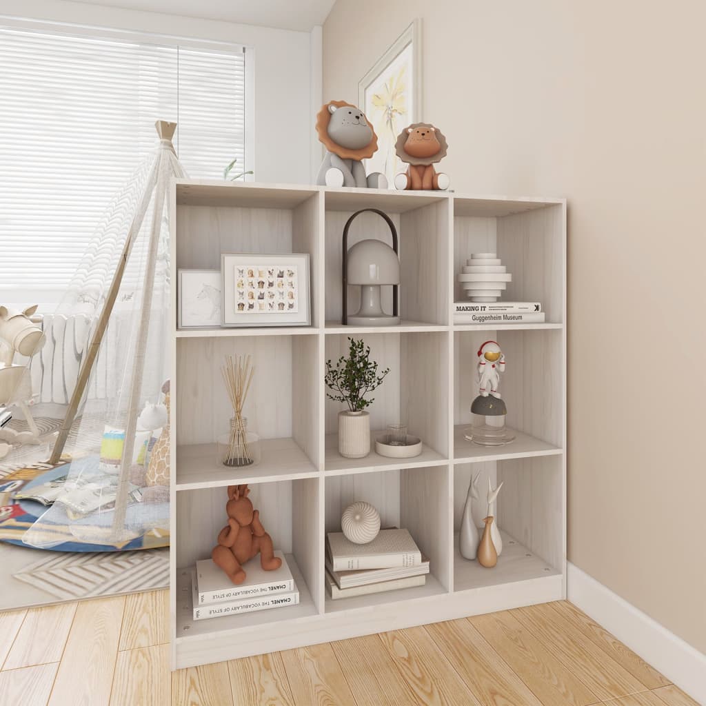 Bibliotecă/Separator Cameră 104X33,5X110 Cm Lemn Masiv Pin