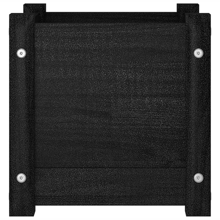 Jardiniere Grădină, 2 Buc., , 31X31X31 Cm, Lemn Masiv Pin