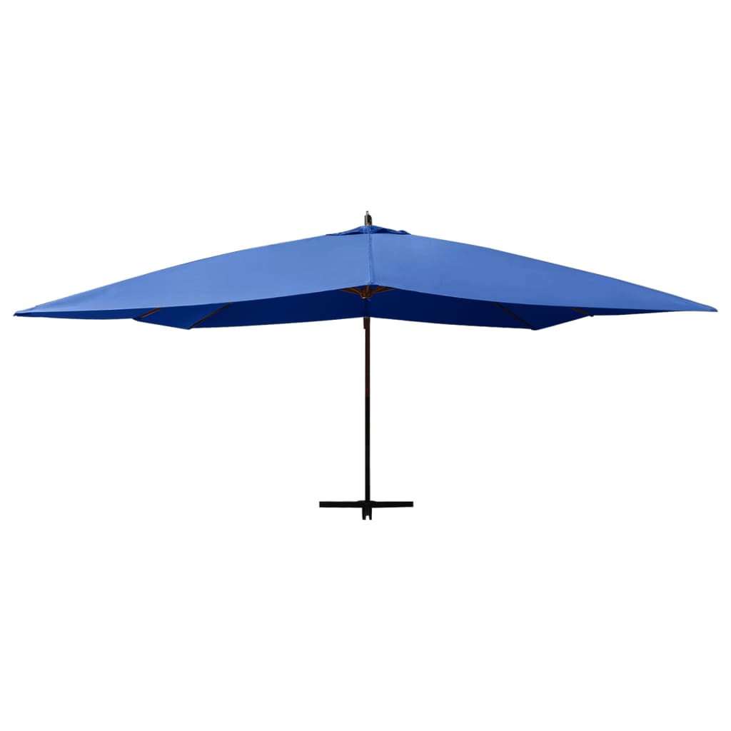 Umbrelă De Grădină Consolă Stâlp Lemn 400 X 300Cm