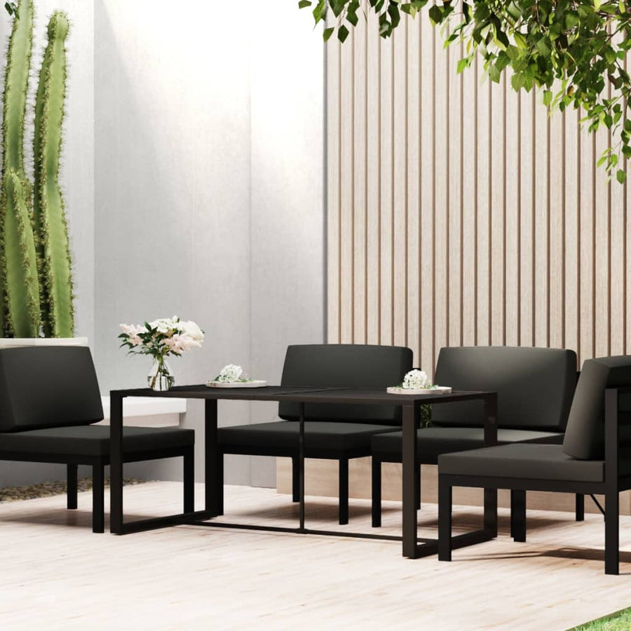 Masă De Exterior, Antracit, 120X60X66 Cm, Aluminiu