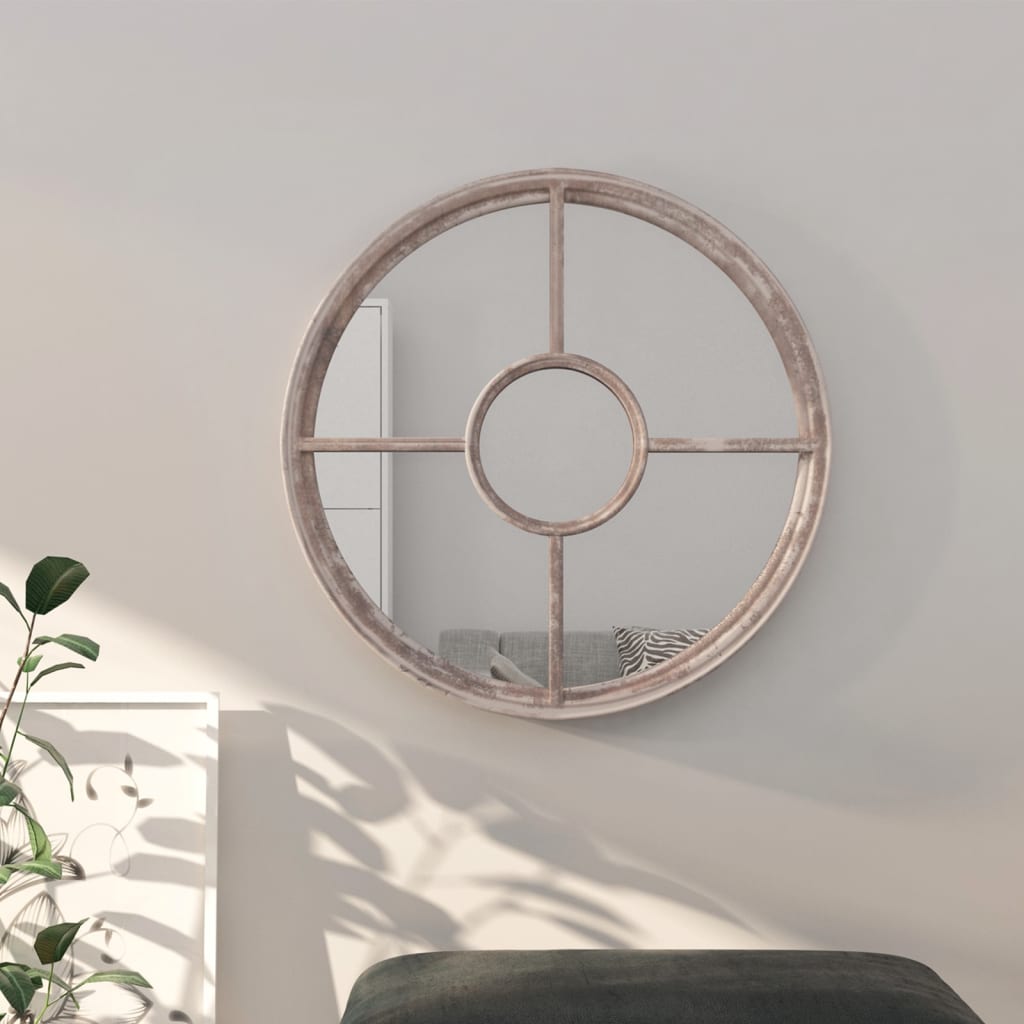 Oglindă Rotundă,,,Fier,Pentru Utilizare În Interior