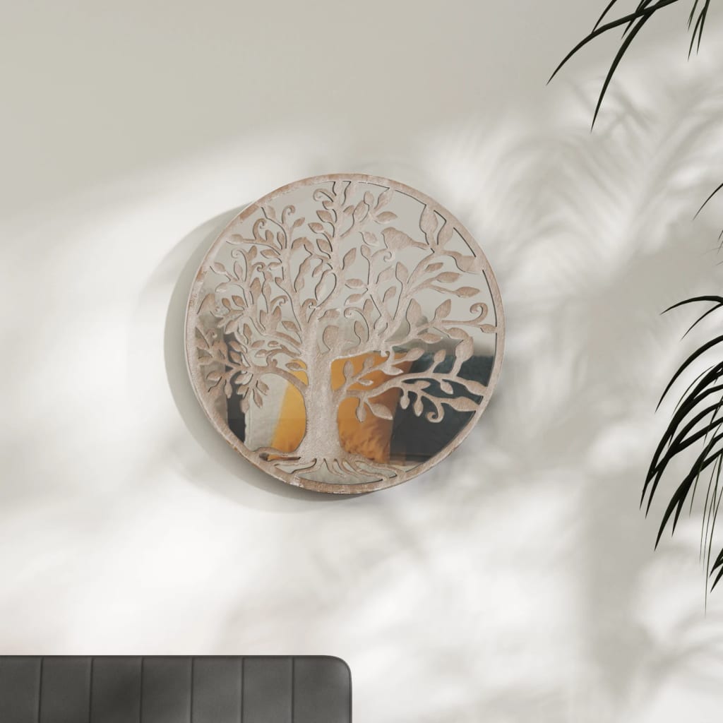Oglindă Rotundă,,60X2,5 Cm,Fier, Utilizare În Interior