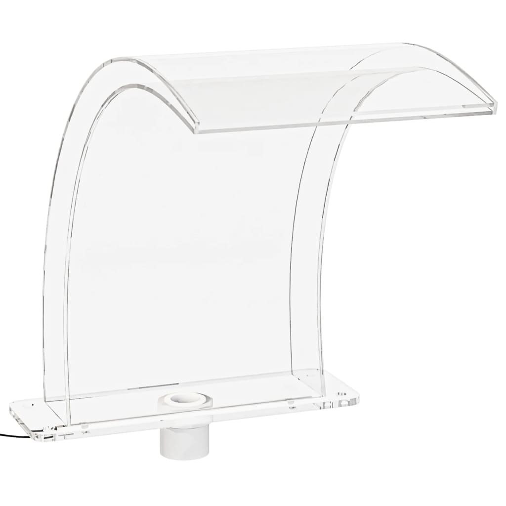 Fântână De Piscină Cu Led-Uri Rgb, Acril, 50 Cm